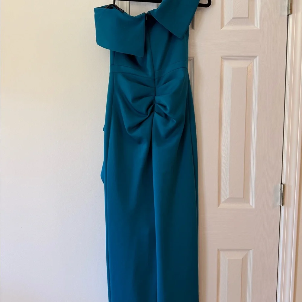 Xscape Teal Ruffle Gown - Picture 4 of 4
